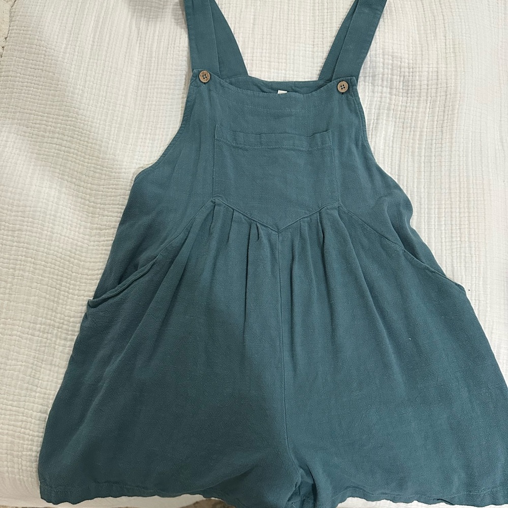 Teal Overalls- Size S